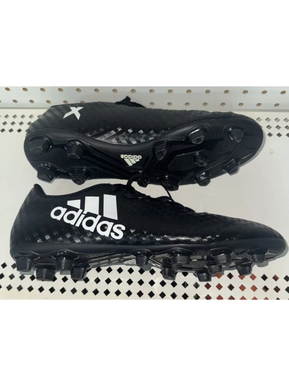 Adidas X 16.4 FxG Mens Soccer Cleats Size 10 Black White